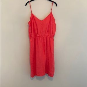 J Crew coral dress. Size xl
